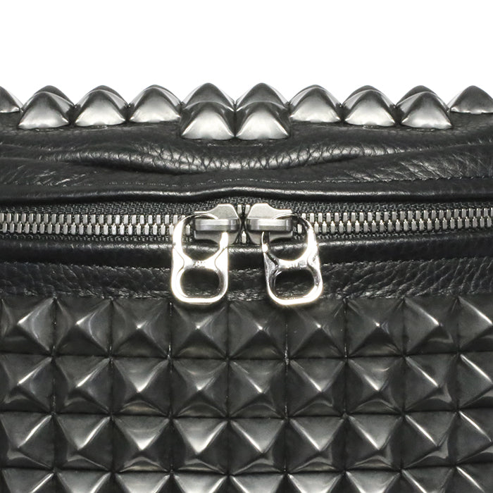 ENDURE Leather JAM Studded Body Bag Shoulder Bag S - Black