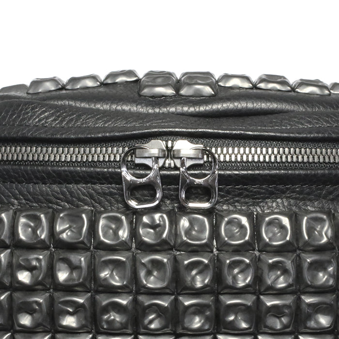 ENDURE Leather Studded Body Bag Shoulder Bag S - Black
