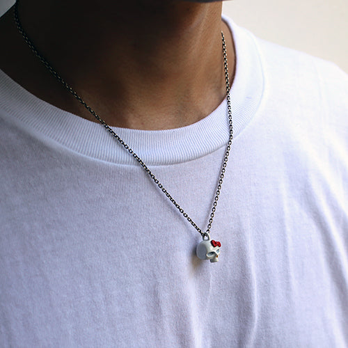 Hello Kitty骷髏頭項鍊 - 全彩