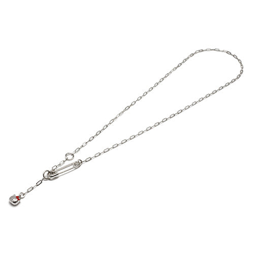 Hello Kitty Safety Pin Necklace - Silver