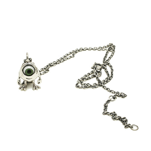 怪獸公司大學麥克項鍊 - 銀色