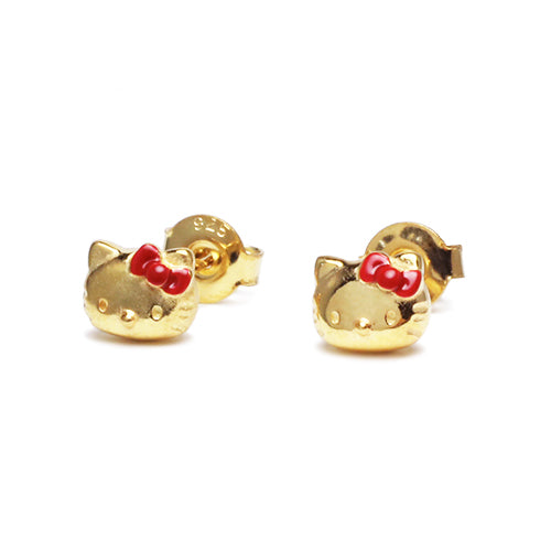 Hello Kitty Face Piercings - Gold