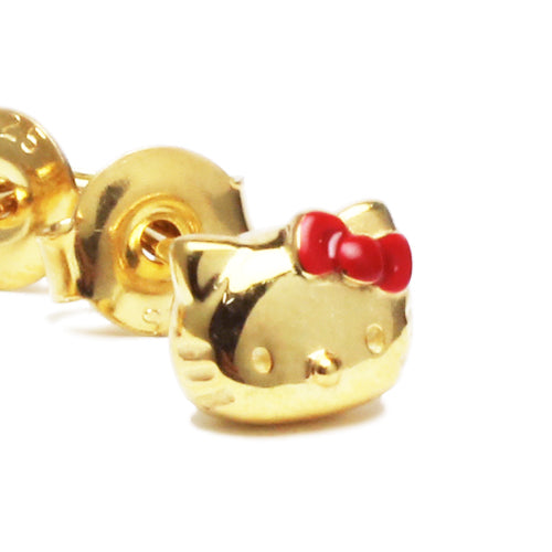 Hello Kitty Face Piercings - Gold