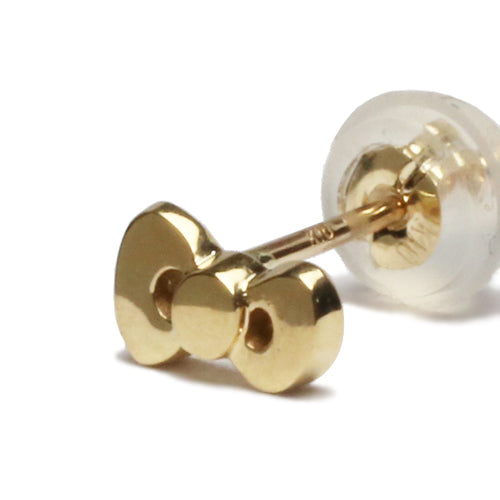 Hello Kitty Ribbon Earring - 10K Yellow Gold