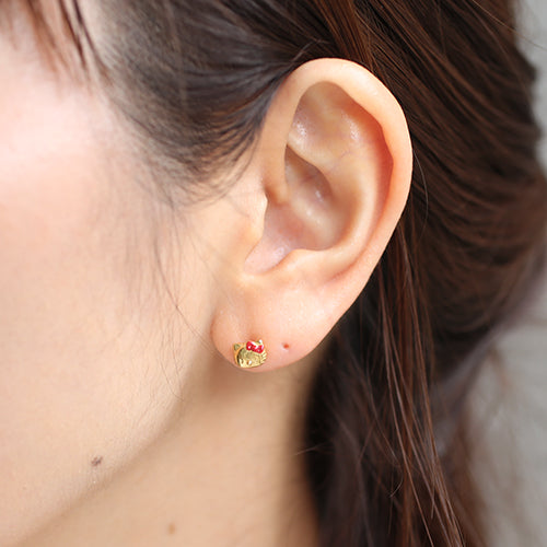 Hello Kitty Face Piercings - Gold
