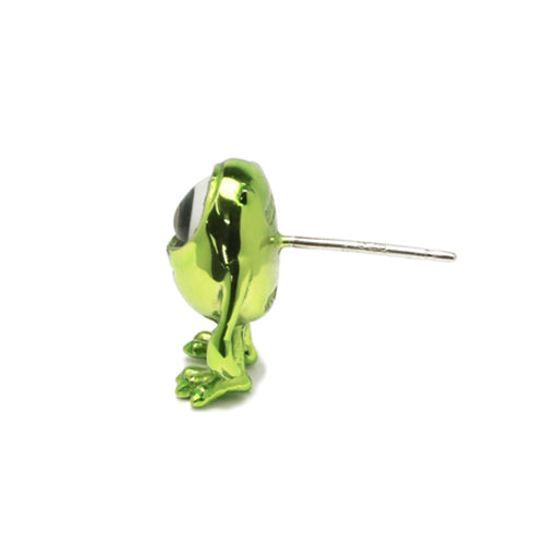 《怪獸公司》大學版麥克耳環 - 綠色/單耳