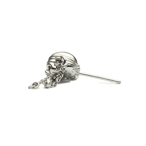 加勒比海盜:世界的盡頭骷髏耳環 - 銀色(單隻)
