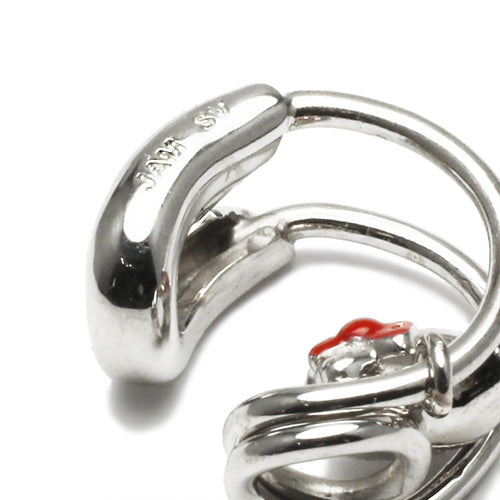 Hello Kitty Safety Pin Ear Cuff - Silver