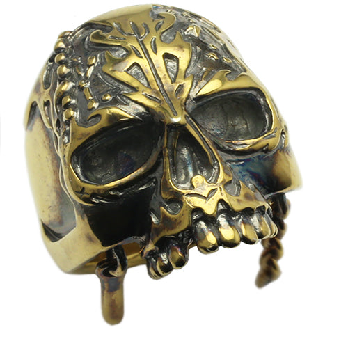 Pirates of the Caribbean: Dead Men Tell No Tales Skull Ring - Gold