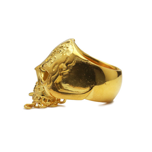 加勒比海盜:死無對證骷髏戒指 - 18K黃金