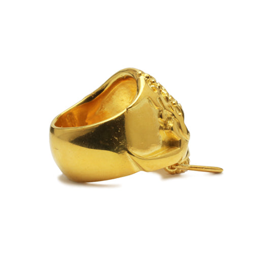 加勒比海盜:死無對證骷髏戒指 - 18K黃金