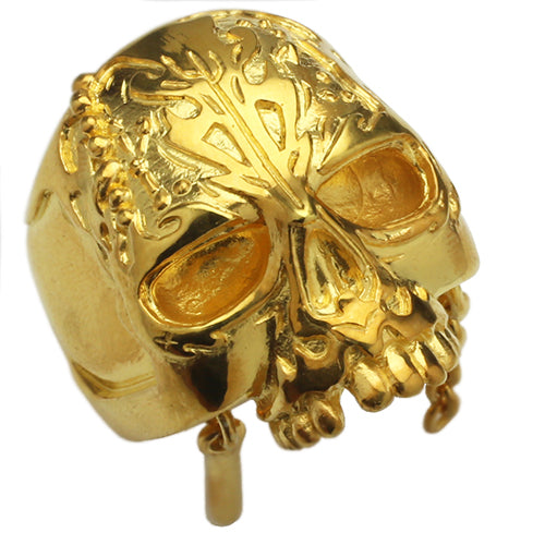 加勒比海盜:死無對證骷髏戒指 - 18K黃金