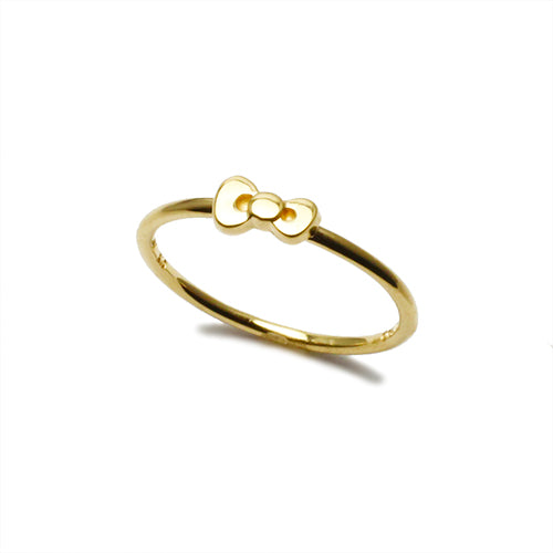 Hello Kitty Ribbon Ring - 10K Yellow Gold