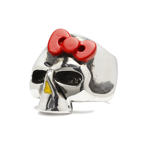Hello Kitty Skull Face Ring - Silver