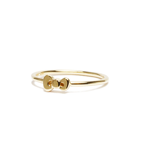 Hello Kitty Ribbon Ring - 10K Yellow Gold