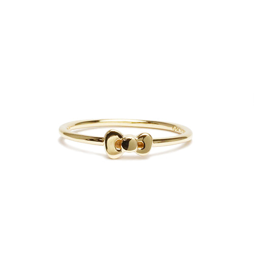 Hello Kitty Ribbon Ring - 10K Yellow Gold