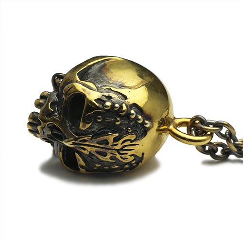 Pirates of the Caribbean: Dead Men Tell No Tales Skull Necklace - Gold