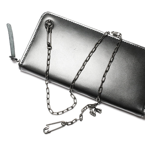 安全别针钻石钱包链 M - 黑色