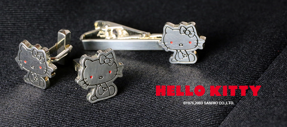 【JAM SESSION】× HELLO KITTY -TIE PIN & CUFF LINKS-の写真