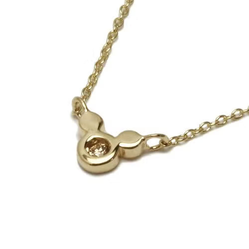 Mickey Mouse Brown Diamond Chain Bracelet - 10K Yellow Gold