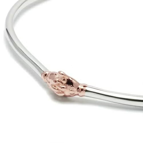 Mickey & Minnie Shake Hand Bangle - Pink Gold / Matching Bracelet
