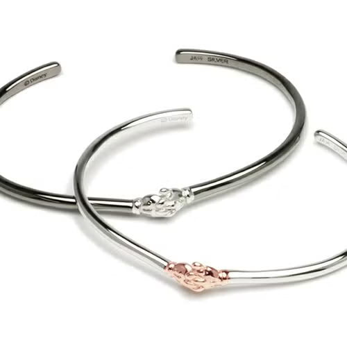 Mickey & Minnie Shake Hand Bangle - Pink Gold / Matching Bracelet