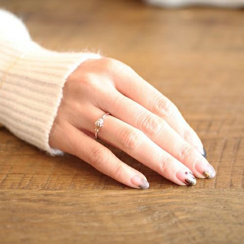 Mickey Mouse & Minnie Mouse Shake Hand Ring - Pink Gold