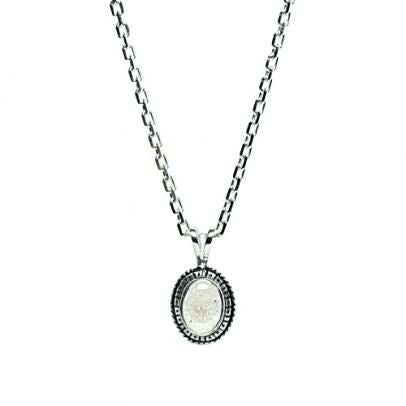 Crushed Zirconia 0010 Hybrid College Necklace