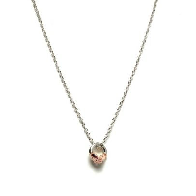 Mickey Mouse & Minnie Mouse Shake Hand Necklace - Pink Gold
