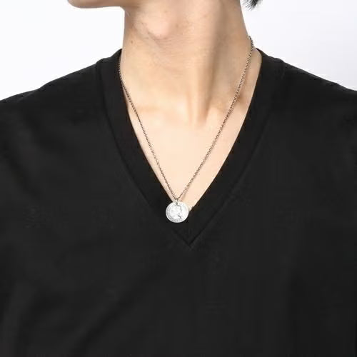 Vintage Sixpence Coin Necklace - Silver