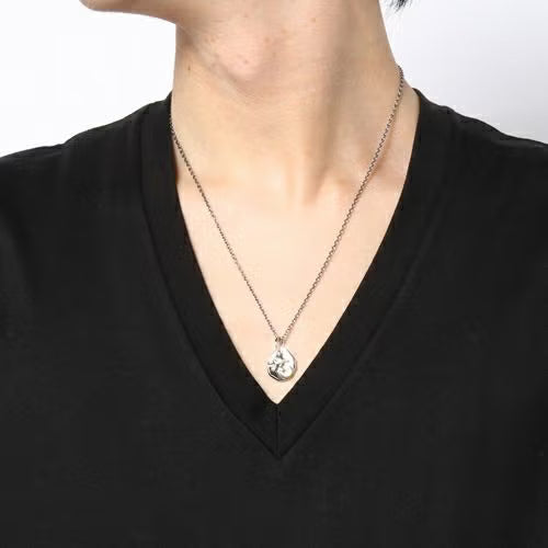 Mickey Mouse Hand & Plate Necklace