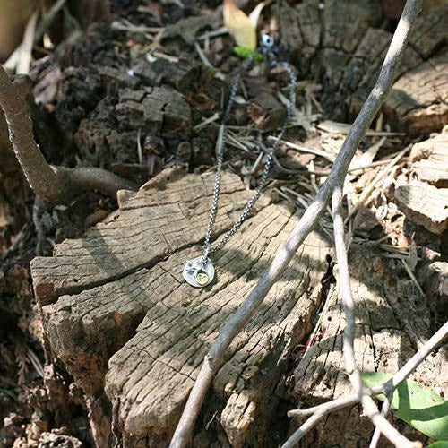 Mickey Mouse Hand & Plate Necklace