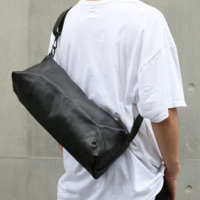 Arizona Leather One Shoulder Bag L - Black