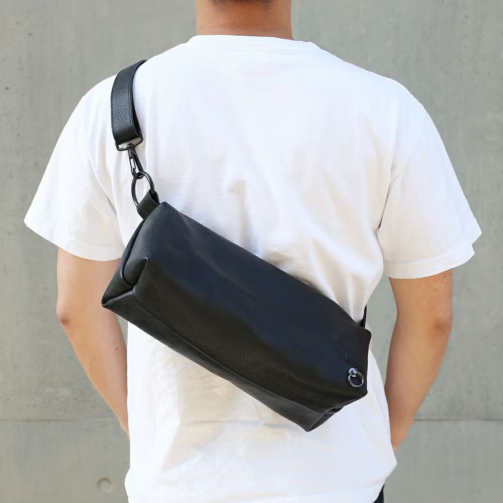 Arizona Leather One Shoulder Bag M - Black