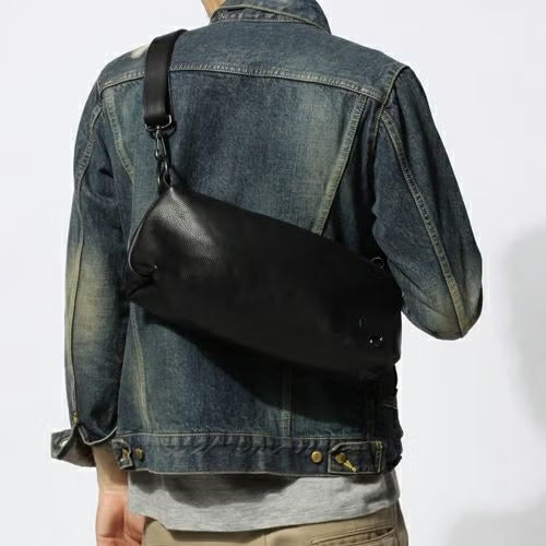 Arizona Leather One Shoulder Bag M - Black
