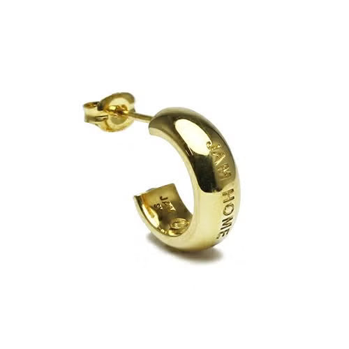 Round-Profile Earring - Gold / Single Ear