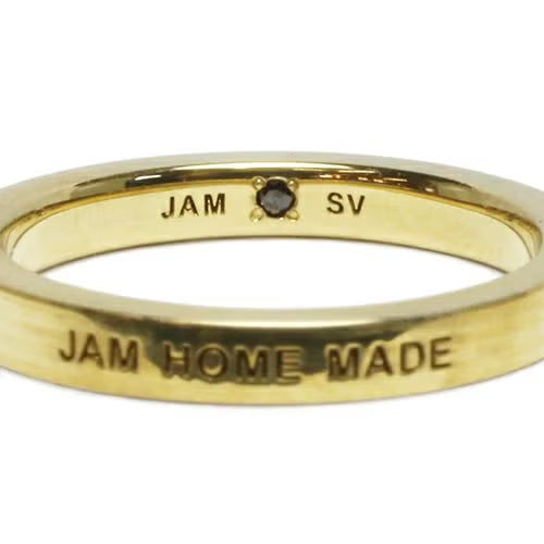 Flat Double Diamond Ring (Size M) - Gold