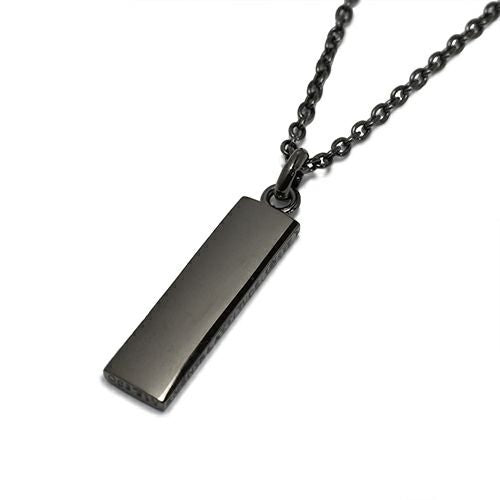 PMA Plate Necklace - Black