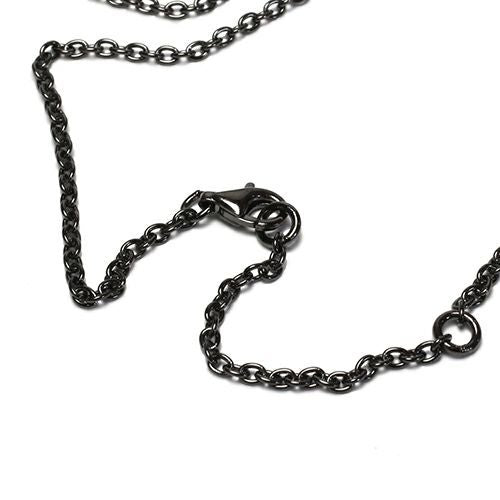 PMA Plate Necklace - Black