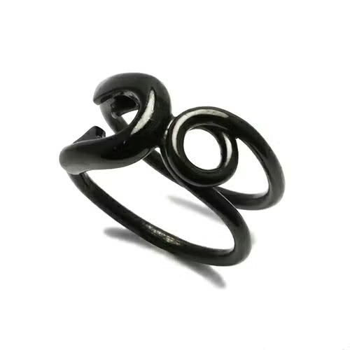 Safety Pin Ring M - Black