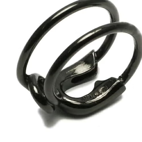 Safety Pin Ring M - Black