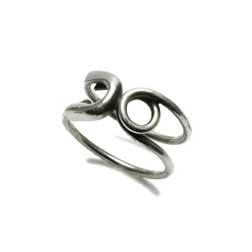 Safety Pin Ring S - Silver