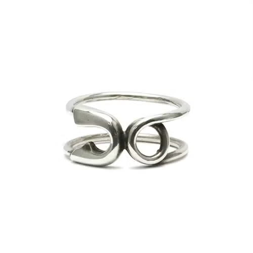 Safety Pin Ring S - Silver