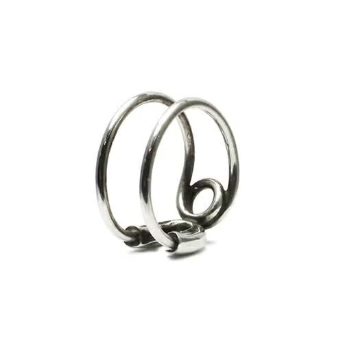 Safety Pin Ring S - Silver