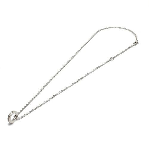 Flat-Band Diamond Star Necklace - Silver