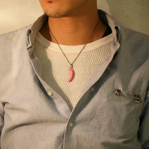 "Sonna a Banana" Necklace M - Pink