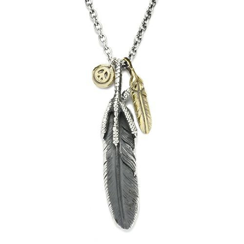 PEACE PROJECT Feather Necklace M