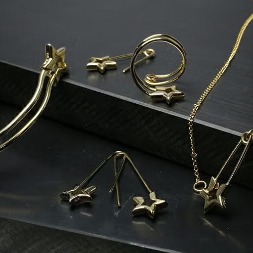 Star & Safety Pin Bangle