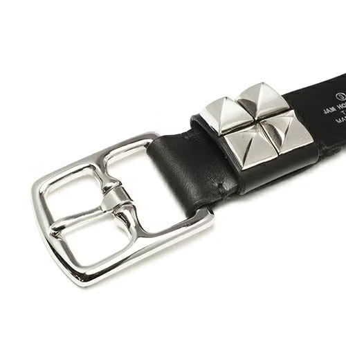 POST Plain Studded Belt -DOUBLE-