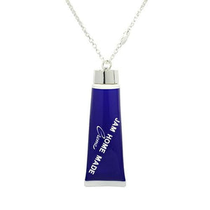 Lip Cap Necklace - Blue